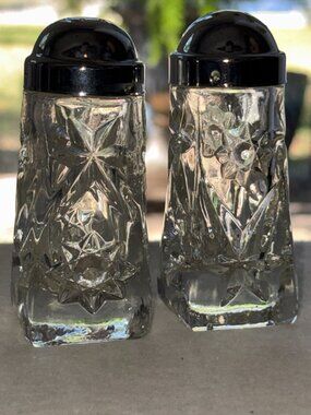 Vintage Prescut Star Of David Fire King Anchor Hocking 4" Salt And Pepper Shaker